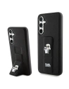 Karl Lagerfeld Samsung Carcasă KLHCS23FEGSAKCPK Galaxy S23 FE hardcase Gripstand Saffiano Karl&Choupette Pins negru/negru