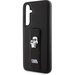 Kup Case Karl Lagerfeld KLHCS23FEGSAKCPK Samsung Galaxy S23 FE Hardcase Gripstand Saffiano Karl&Choupette Pins schwarz/black - KLD1862 - {ean13} - Sklep Home Screen