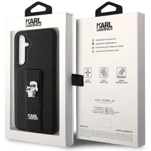 Kup Case Karl Lagerfeld KLHCS23FEGSAKCPK Samsung Galaxy S23 FE Hardcase Gripstand Saffiano Karl&Choupette Pins schwarz/black - KLD1862 - {ean13} - Sklep Home Screen
