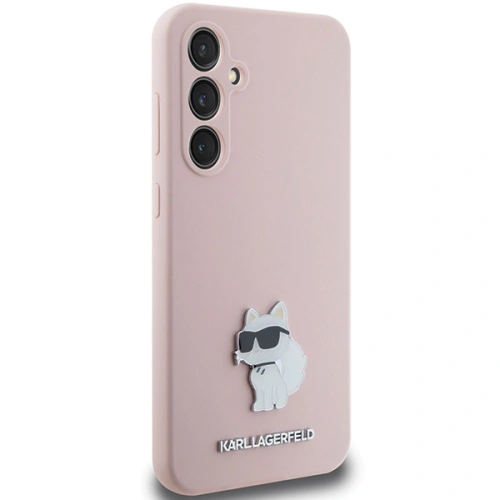 Kup Case Karl Lagerfeld KLHCS23FESMHCNPP Samsung Galaxy S23 FE Silikon Choupette Metall Pin rosa/pink - KLD1864 - {ean13} - Sklep Home Screen