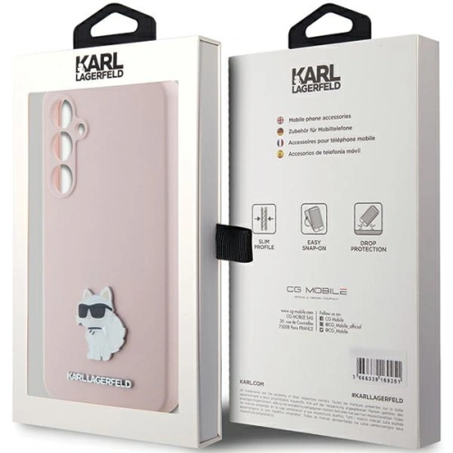Kup Case Karl Lagerfeld KLHCS23FESMHCNPP Samsung Galaxy S23 FE Silikon Choupette Metall Pin rosa/pink - KLD1864 - {ean13} - Sklep Home Screen