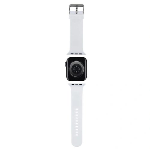 Kup Pásek Karl Lagerfeld KLAWMSLKCNH Apple Watch 4/5/6/7/SE/8/9/10 40/41/42mm pásek 3D guma Karl&Choupette Heads bílý/white - KLD1865 - {ean13} - Sklep Home Screen