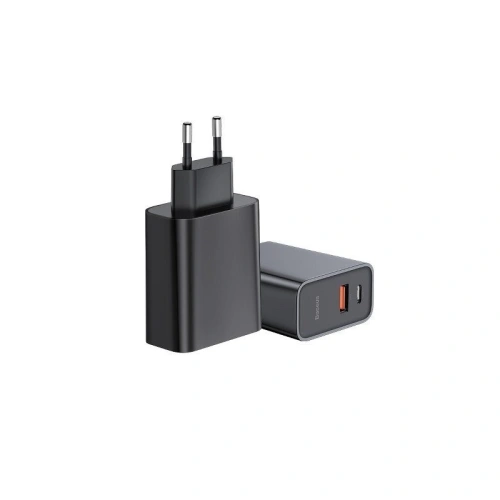 Buy Fast Wall Charger Baseus PD + QC 3.0 30W Black - BSU609BLK - {ean13} - Home Screen Store Europe
