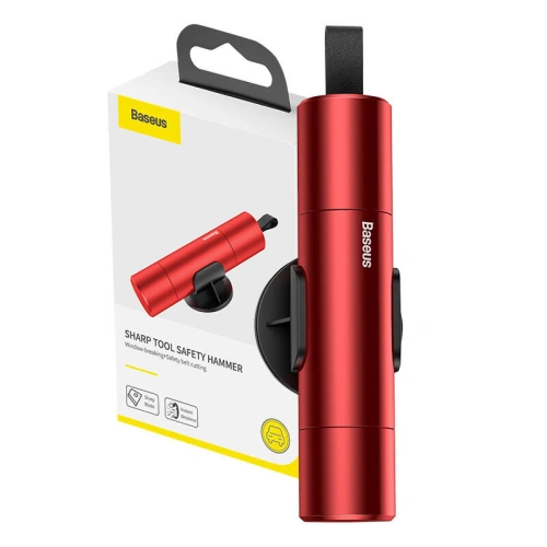 Buy Baseus Sharp Tool safety hammer red - BSU4812 - {ean13} - Home Screen Store Europe