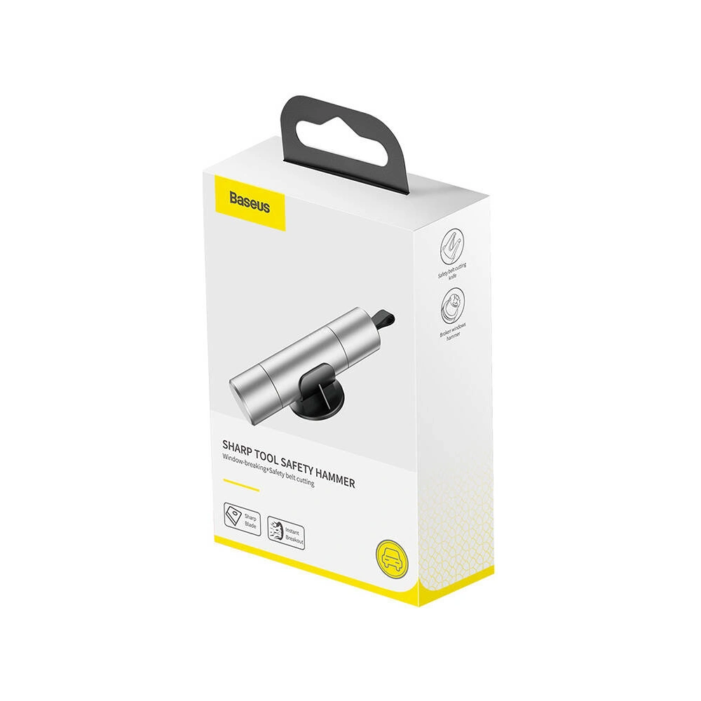 Młotek bezpieczeństwa Baseus Sharp Tool srebrny