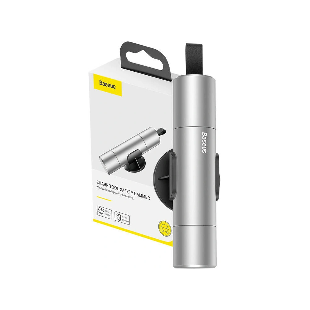 Młotek bezpieczeństwa Baseus Sharp Tool srebrny
