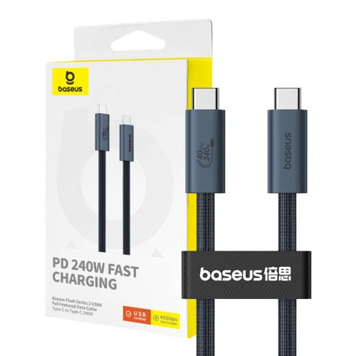 Kup Kabel Baseus Flash 2 USB-C / USB-C 240W 1m (černý) - BSU4815 - {ean13} - Sklep Home Screen