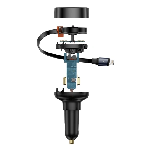 Kup Baseus Încărcător auto Enjoyment Pro USB-C + cablu Lightning încorporat 60W negru - BSU4817 - {ean13} - Sklep Home Screen