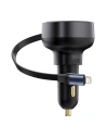 Kup Automobilová nabíječka Baseus Enjoyment Pro USB-C + vestavěný kabel Lightning 60W černá - BSU4817 - {ean13} - Sklep Home Screen