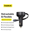 Kup Autós töltő Baseus Enjoyment Pro USB-C + beépített Lightning kábel 60W fekete - BSU4817 - {ean13} - Sklep Home Screen