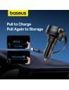 Kup Autós töltő Baseus Enjoyment Pro USB-C + beépített Lightning kábel 60W fekete - BSU4817 - {ean13} - Sklep Home Screen