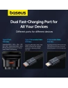Kup Automobilová nabíječka Baseus Enjoyment Pro USB-C + vestavěný kabel Lightning 60W černá - BSU4817 - {ean13} - Sklep Home Screen