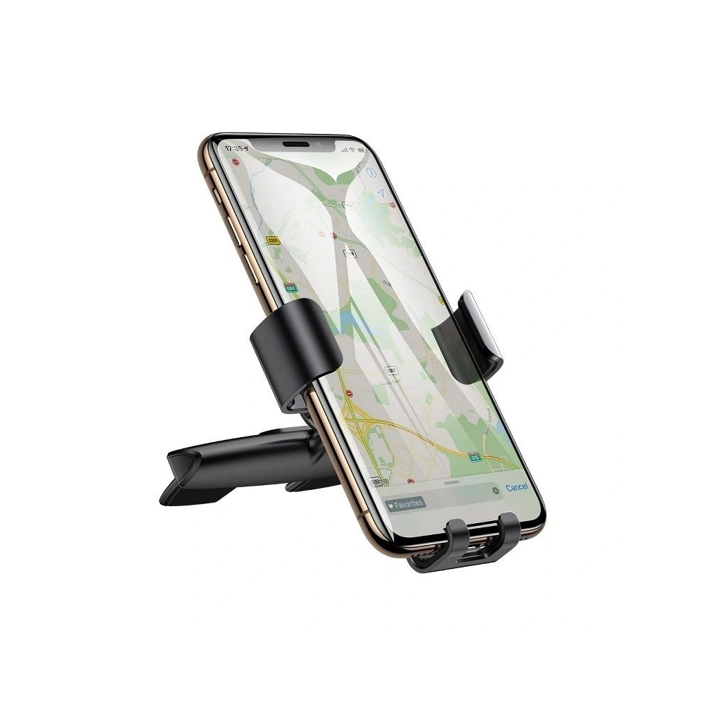 Uchwyt grawitacyjny Baseus Metal Age do slotu CD (czarny)