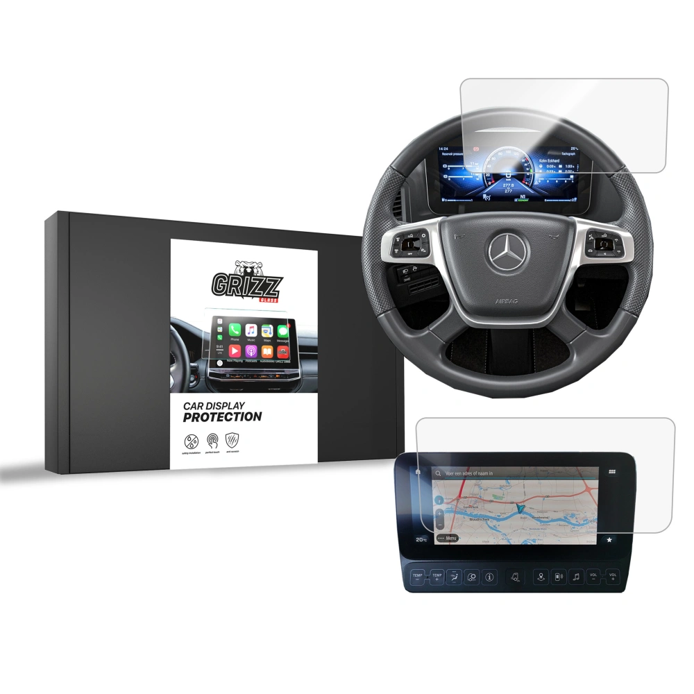 Folia ceramiczna GrizzGlass CarDisplay Protection do Mercedes Actros L 2021-2024 [2w1]