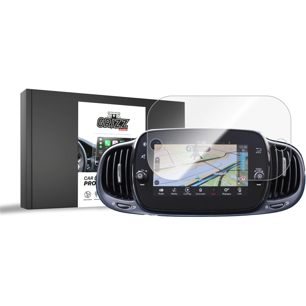 Folia ceramiczna GrizzGlass CarDisplay Protection do Fiat 500 7" 2018-2025