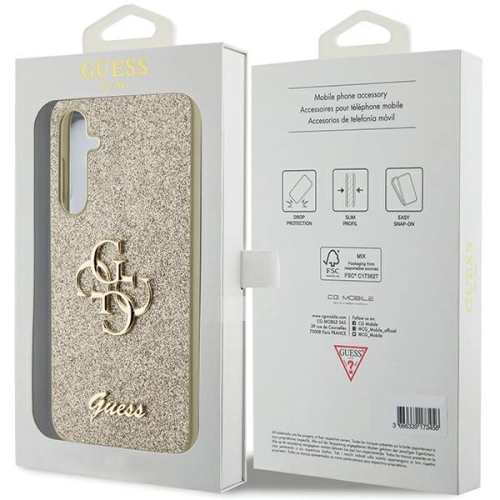 Kup Etui Guess GUHCS23FEHG4SGD Samsung Galaxy S23 FE hardcase Glitter Script Big 4G złoty/gold - GUE3132 - {ean13} - Sklep Home Screen