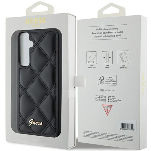 Kup Etui Guess GUHCS23FEPSQSQSK Samsung Galaxy S23 FE hardcase Quilted Metal Logo czarny/black - GUE3133 - {ean13} - Sklep Home Screen