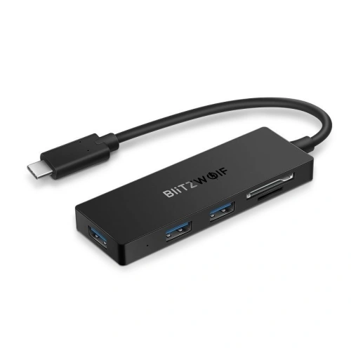 Kup Adaptér 5v1 Blitzwolf BW-TH4 Hub USB-C na 3xUSB 3.0, SD, microSD - BLZ156 - {ean13} - Sklep Home Screen