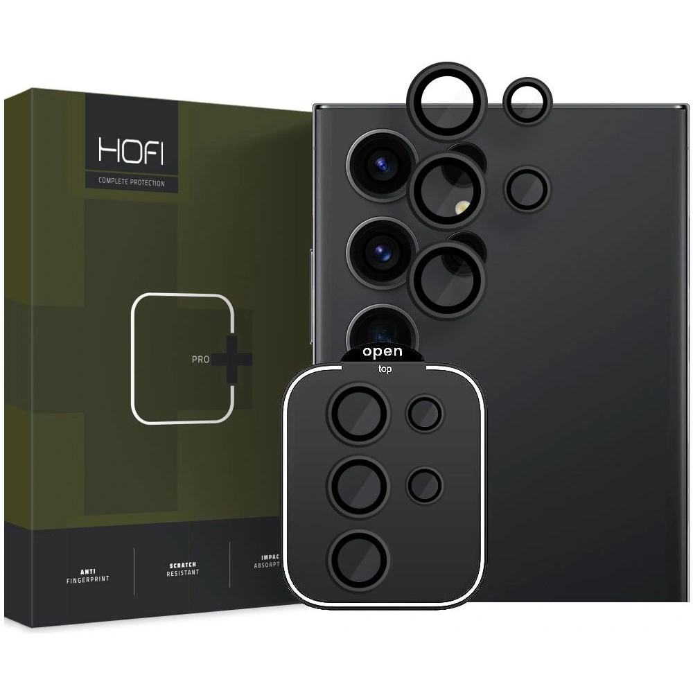 Szkło na obiektyw aparatu Hofi Camring Pro+ Samsung Galaxy S24 Ultra Black