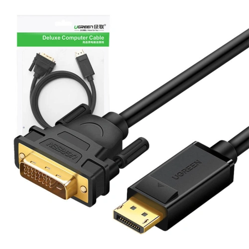 Buy UGREEN DP103 unidirectional DisplayPort / DVI 1080p 60Hz 1.5m cable black - UGR1779 - {ean13} - Home Screen Store Europe