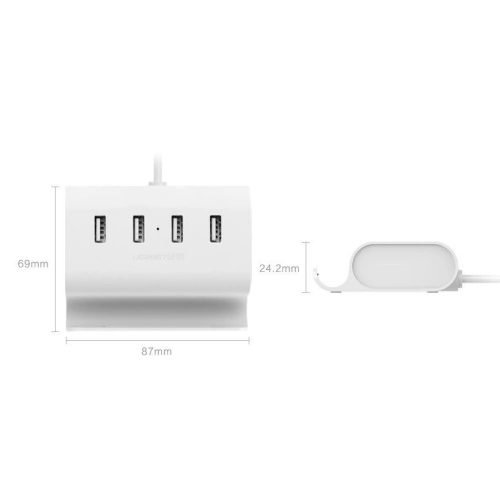Kup Adapter UGREEN HUB USB-C do USB-A 2.0 4-portowy, OTG - UGR156 - {ean13} - Sklep Home Screen