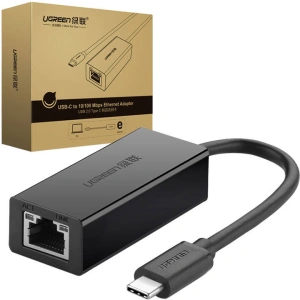 Kup Adapter zewnętrzny UGREEN 30287 USB-C / RJ45 Ethernet 10/100 Mbps czarny - UGR1787 - {ean13} - Sklep Home Screen