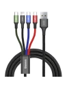 USB kábel Baseus Fast 4w1 2xUSB-C / Lightning / Micro 3,5A 1,2m (fekete)