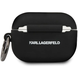 Karl Lagerfeld KLACAPSILGLBK AirPods Pro cover czarny/black Silicone Ikonik Karl Lagerfeld KLACAPSILGLBK AirPods Pro cover czarny/black Silicone Ikonik