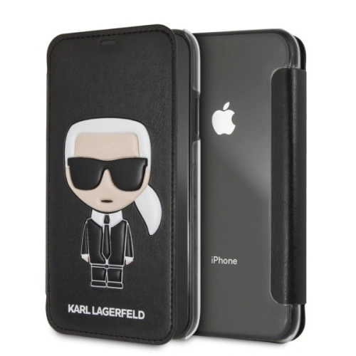 Kup Karl Lagerfeld KLFLBKI61IKPUBK iPhone Xr černý/black book Iconic Karl Embossed - KLD002BLK - {ean13} - Sklep Home Screen