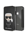 Karl Lagerfeld KLFLBKI61IKPUBK iPhone Xr černý/black book Iconic Karl Embossed