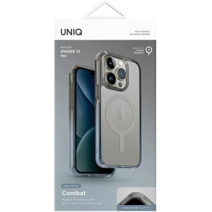 Etui UNIQ Combat Duo Apple iPhone 15 Pro MagClick Charging niebiesko-szary/dusty blue-grey