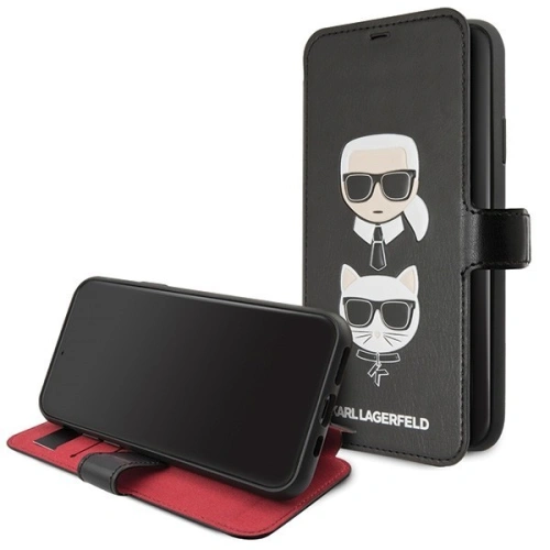 Kup Karl Lagerfeld KLFLBKSN65FKICKC iPhone 11 Pro Max schwarz/schwarz Buch - KLD004BLK - {ean13} - Sklep Home Screen