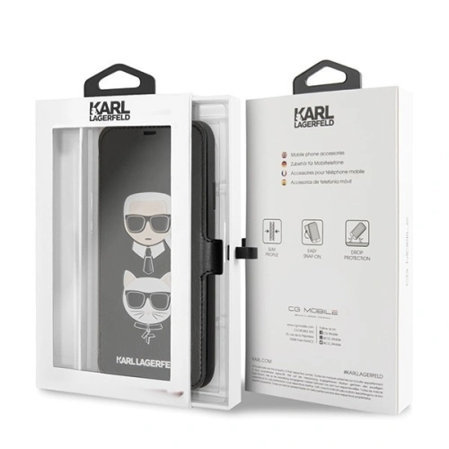 Kup Karl Lagerfeld KLFLBKSN65FKICKC iPhone 11 Pro Max schwarz/schwarz Buch - KLD004BLK - {ean13} - Sklep Home Screen