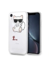 Karl Lagerfeld KLHCI61CFA iPhone Xr tvrdý obal transparentní Choupette Fun