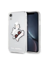 Karl Lagerfeld KLHCI61CFHE iPhone Xr tvrdý obal transparentní Choupette Fun