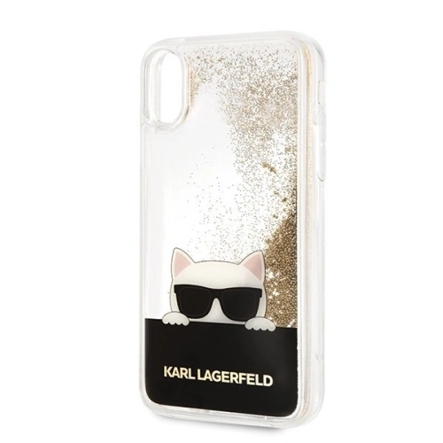 Kup Karl Lagerfeld KLHCI61CHPEEGO iPhone Xr zlatý/hard case Liquid Glitter - KLD010GLD - {ean13} - Sklep Home Screen