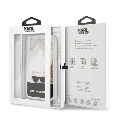 Kup Karl Lagerfeld KLHCI61CHPEEGO iPhone Xr zlatý/hard case Liquid Glitter - KLD010GLD - {ean13} - Sklep Home Screen