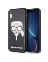 Karl Lagerfeld KLHCI61DLHBK iPhone Xr schwarz/schwarz Iconic Glitter Karl`s Head