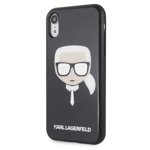 Kup Karl Lagerfeld KLHCI61DLHBK iPhone Xr schwarz/schwarz Iconic Glitter Karl`s Head - KLD011BLK - {ean13} - Sklep Home Screen
