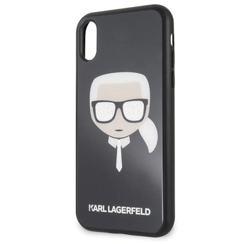 Kup Karl Lagerfeld KLHCI61DLHBK iPhone Xr schwarz/schwarz Iconic Glitter Karl`s Head - KLD011BLK - {ean13} - Sklep Home Screen