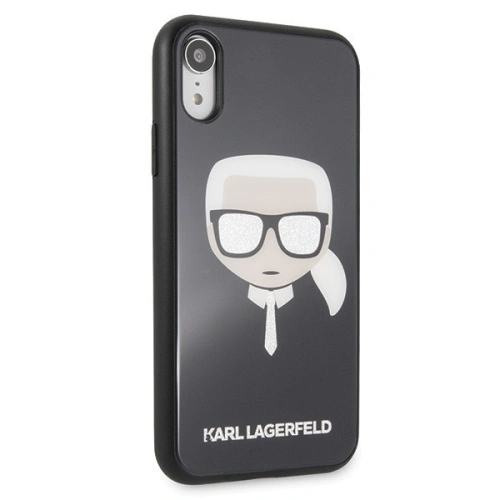 Kup Karl Lagerfeld KLHCI61DLHBK iPhone Xr schwarz/schwarz Iconic Glitter Karl`s Head - KLD011BLK - {ean13} - Sklep Home Screen