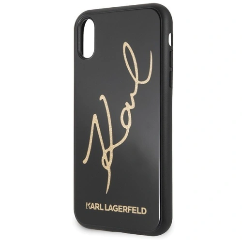 Kup Karl Lagerfeld KLHCI61DLKSBK iPhone Xr černý/black hard case Signature Glitter - KLD012BLK - {ean13} - Sklep Home Screen