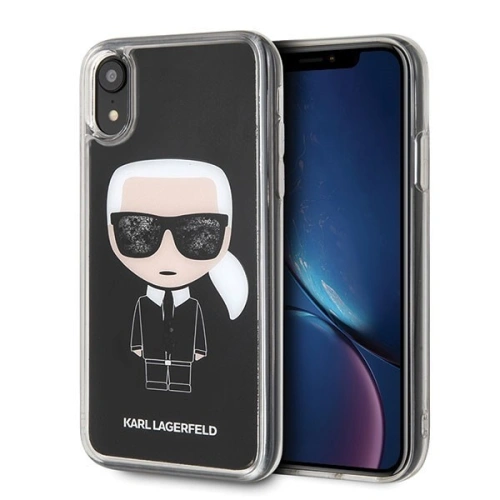 Kup Karl Lagerfeld KLHCI61ICGBK iPhone Xr schwarz/schwarz Iconic Glitter - KLD013BLK - {ean13} - Sklep Home Screen