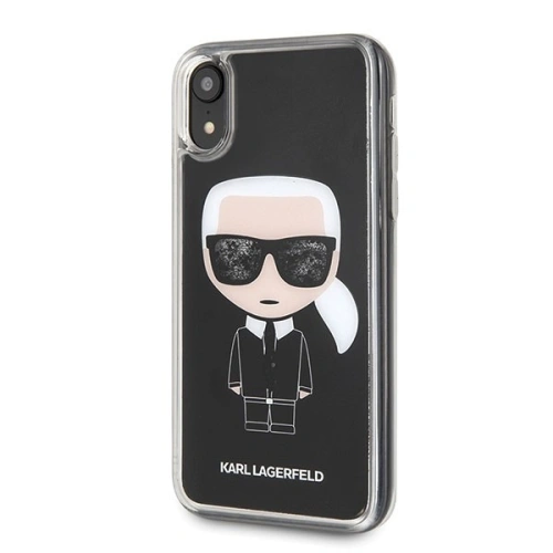 Kup Karl Lagerfeld KLHCI61ICGBK iPhone Xr schwarz/schwarz Iconic Glitter - KLD013BLK - {ean13} - Sklep Home Screen