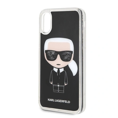 Kup Karl Lagerfeld KLHCI61ICGBK iPhone Xr schwarz/schwarz Iconic Glitter - KLD013BLK - {ean13} - Sklep Home Screen