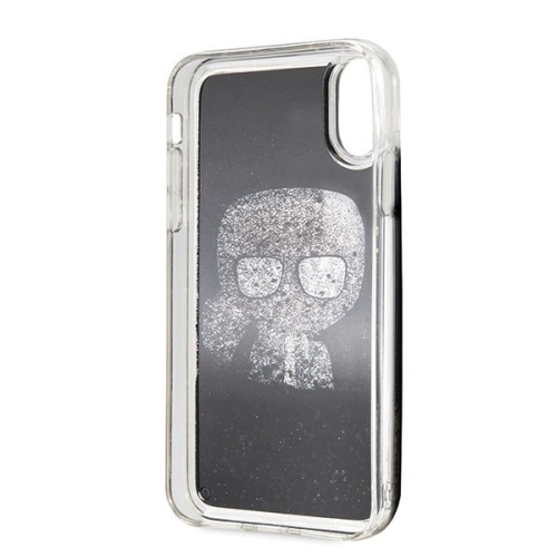 Kup Karl Lagerfeld KLHCI61ICGBK iPhone Xr schwarz/schwarz Iconic Glitter - KLD013BLK - {ean13} - Sklep Home Screen