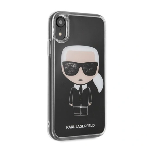 Kup Karl Lagerfeld KLHCI61ICGBK iPhone Xr schwarz/schwarz Iconic Glitter - KLD013BLK - {ean13} - Sklep Home Screen