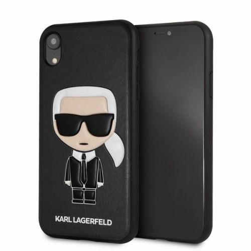 Kup Karl Lagerfeld KLHCI61IKPUBK iPhone Xr hardcase czarny/black Iconic Karl Embossed - KLD014BLK - {ean13} - Sklep Home Screen