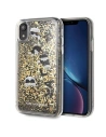 Karl Lagerfeld KLHCI61ROGO iPhone Xr czarno-złoty/black & gold hard case Glitter