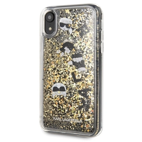 Kup Karl Lagerfeld KLHCI61ROGO iPhone Xr czarno-złoty/black & gold hard case Glitter - KLD025BLKGLD - {ean13} - Sklep Home Screen
